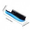 Brosse démêlante créative anti-nœud - Peigne de massage professionnel - Brosse à cheveux démêlante pour cheveux afro fins et 