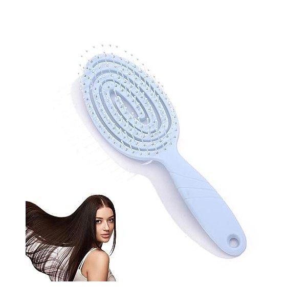 Brosse Démêlante Cheveux SJBAUTYO - Bio-Friendly, pour Enfant et Tous Types de Cheveux - Brosse Ventilée Vegan Anti-Casse ave