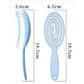 Brosse Démêlante Cheveux SJBAUTYO - Bio-Friendly, pour Enfant et Tous Types de Cheveux - Brosse Ventilée Vegan Anti-Casse ave