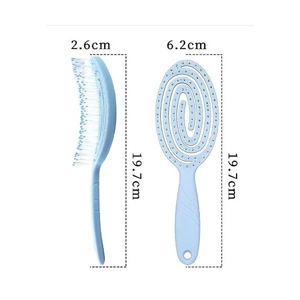 Brosse Démêlante Cheveux SJBAUTYO - Bio-Friendly, pour Enfant et Tous Types de Cheveux - Brosse Ventilée Vegan Anti-Casse ave