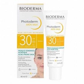 PHOTODERM AKN Mat SPF 30 40ml | Prévient lapparition des imperfections – Protège des UVA-UVB | Peaux mixtes à grasses – Peau
