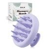 SIVLKI Brosse de massage du cuir chevelu, Scalp Massager, brosse à shampooing en silicone, massage du cuir chevelu pour exfol