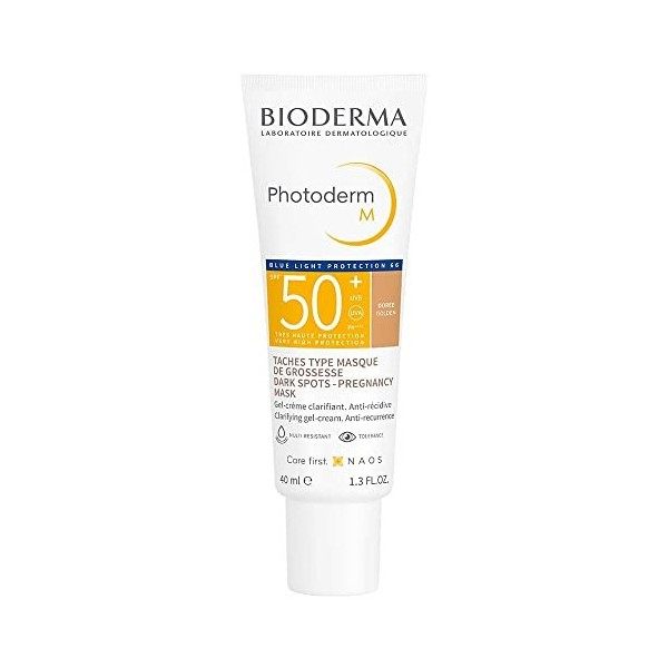 Gel-crème clarifiant anti-récidive SPF50+ Teinte dorée 40ml Photoderm M Bioderma