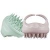 Doelent Brosse Massage Cuir Chevelu, Brosse à Shampooing en Silicone pour lélimination des Pellicules et la Croissance des C