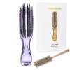 SHOWMKA Brosse à cheveux magique, brosse pour cuir chevelu, brosse de massage, brosse à shampooing, élimine la saleté et les 