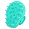 FREATECH Brosse Shampoing Massage Cuir Chevelu Un Morceau de Silicone Solide , Élimination Pellicules, Massage de Tete et Po