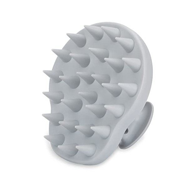 FREATECH Brosse Shampoing Massage Cuir Chevelu Un Morceau de Silicone Solide , Élimination Pellicules, Massage de Tete et Po