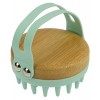 Brosse de massage du cuir chevelu : brosse de shampooing pour un massage parfait de la tête - Brosse exfoliante verte - Rédui