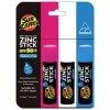 Bâtonnets de Zinc Sun Zapper – Couleur Rose + Blanc + Bleu. - SPF50+ - Protection solaire très élevée. Protège contre les UVA