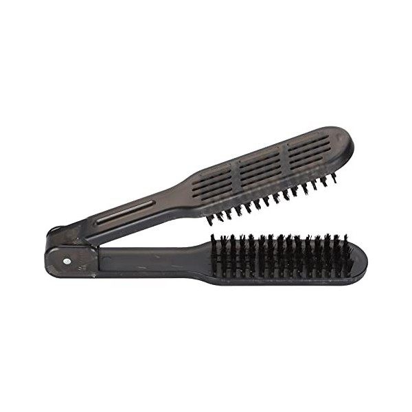 Brosse à Lisser les Cheveux Antistatique Lissant les Cheveux Brosse à Cheveux Pince à Poils Double Extrémité Antistatique Lis