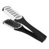 Lisseur de Cheveux, Pince à Brosse Double Face en Poils, Brosse à Lisser Multifonctionnelle, Outil de Coiffure pour Hommes R