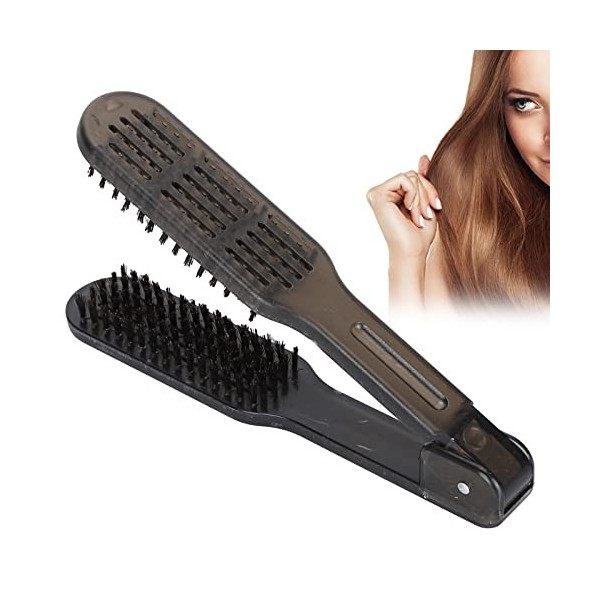 Brosse pour Lisser Les Cheveux, Brosse Double Face Cheveux, Brosse à Coiffer Antistatique Brosse à Défriser Professionnelle O