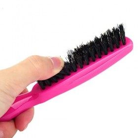 Peigne en Poils de Sanglier,1 Pcs Brosse en Poils de Sanglier en Nylon Salon en Poils Sanglier Peigne Coiffant Pour Beauté Pa