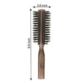 SHASH Depuis 1869 Fabriquée en Allemagne | Brosse Cheveux 100% Poils de Sanglier - Douce Exfoliation pour Peau Lisse - Stimul