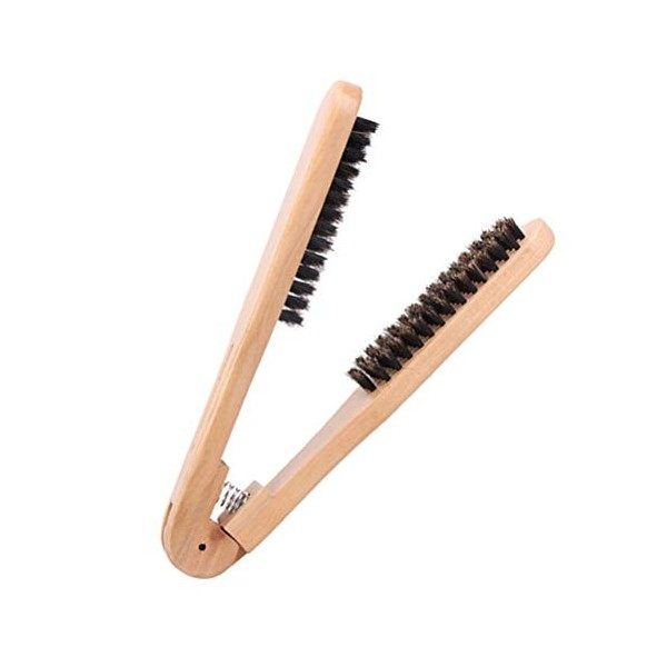 Milisten Brosse ¨¤ lisser les cheveux Brosse ¨¤ cheveux en V Brosse ¨¤ cheveux double face Outil de coiffure