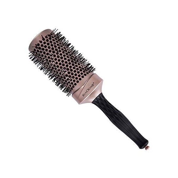 Blackomb Brosse à cheveux ronde professionnelle Cameleon - Changement de couleur à température - 53 mm - Brosse ronde antista