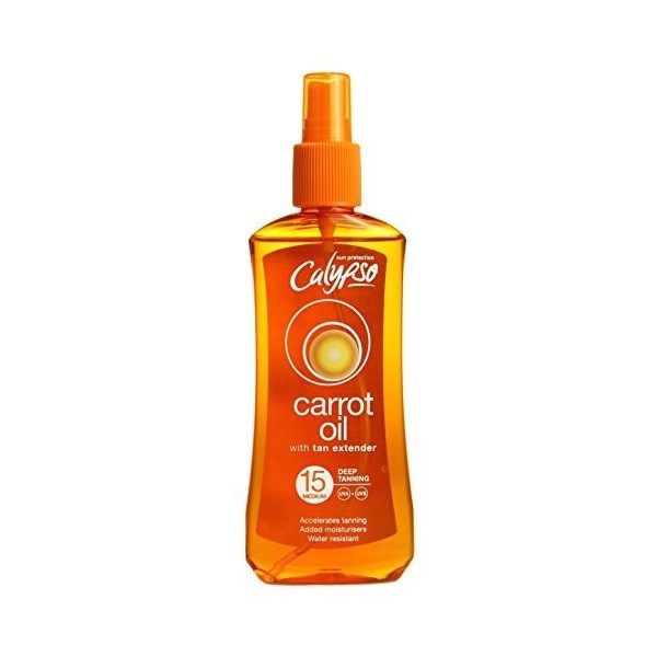 Calypso Huile de carotte avec prolongateur de bronzage