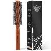 The Beardy Bro I Brosse à barbe homme Brosse ronde pour démêler, lisser et sécher I Brosse sèche-cheveux avec picots spéciaux