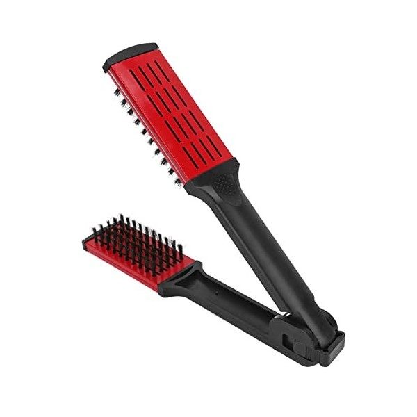 Brosse à cheveux double face, brosse à peigne lissante respirante creuse Ressorts durables antistatiques pour la maison