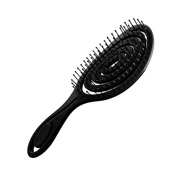 Brosse à renages ventilée en spirale pratique démêlante organique lisse Home Portale