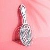 Atiyoo Brosse à cheveux bio démêlante exfolie votre cuir chevelu ne tire pas les cheveux, brosse à cheveux en spirale pour ch