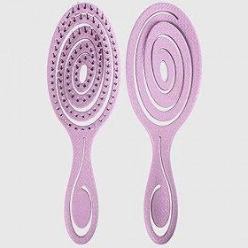 La Briantina Brosse à cheveux ovale à spirale, douce et massante, couleur aléatoire