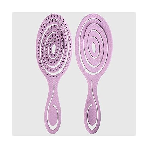 La Briantina Brosse à cheveux ovale à spirale, douce et massante, couleur aléatoire