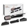 BaByliss Brosse Soufflante Dry Amovible,Froid,Ionique,Silencieux, Straighten and Style 4-en-1 1000W Rotative AS200E Noir Céra