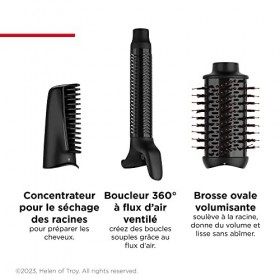 Brosse coiffante multi-usages One-Step de Revlon - 3-en-1 - Tête détachable, boucleur, sèche-cheveux, brosse coiffante RVDR