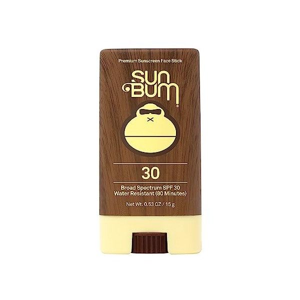 SUN BUM SPF 30 Sunscreen Face Stick 0.45 oz , Yellow by Sun Bum