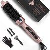 Terviiix 38mm brosse thermique & Thermal Brush, Brosse chaude Tourmaline céramique, affichage numérique 9 température fer à f