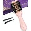 TOSAGE Brosse Soufflante, 1100 W, Brosse Ronde Multifonctionnelle 5-en-1 pour Sèche-cheveux, Brosse Sèche-cheveux avec Titane