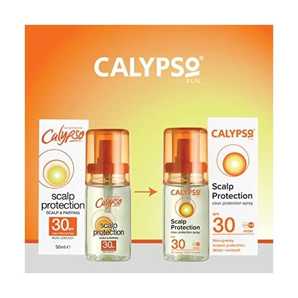 Calypso SPF30 Scalp Protector Spray 50 ml Protection solaire 4 Paquets 