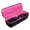 Hermitshell Étui de voyage pour sèche-cheveux Revlon One Step et brosse à air chaud Volumizer noir + rouge prune 