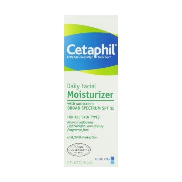 Cetaphil Fragrance Free Daily Facial Moisturizer, SPF 15, 4-Ounce Bottles Pack of 2 by Cetaphil BEAUTY English Manual 