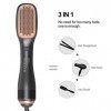 3 en 1 Brosse lissante chauffante à air chaud, Brosse Soufflante et Ionique Sèche-Cheveux 1200 W Chauffage Rapide, 3 Températ