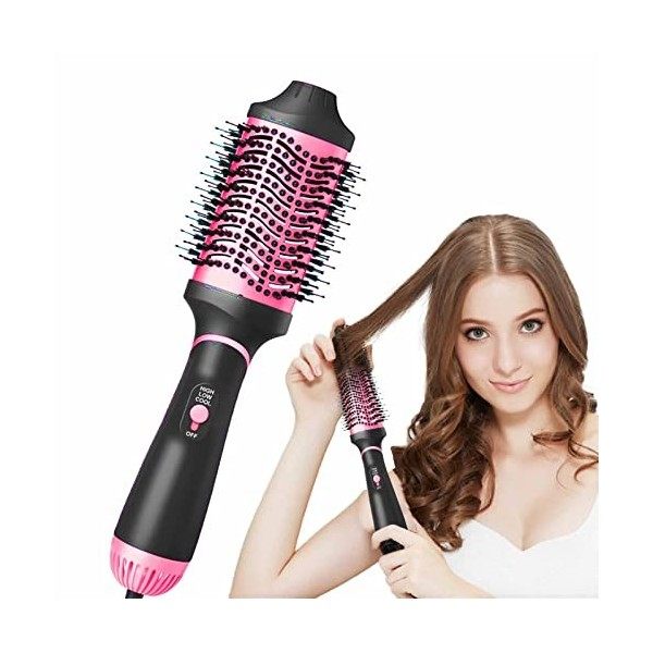 Sèche-cheveux et brosse volumatrice en une étape, brosse à air chaud, sèche-cheveux 4 en 1 Ioni Brosse électrique pour sécher