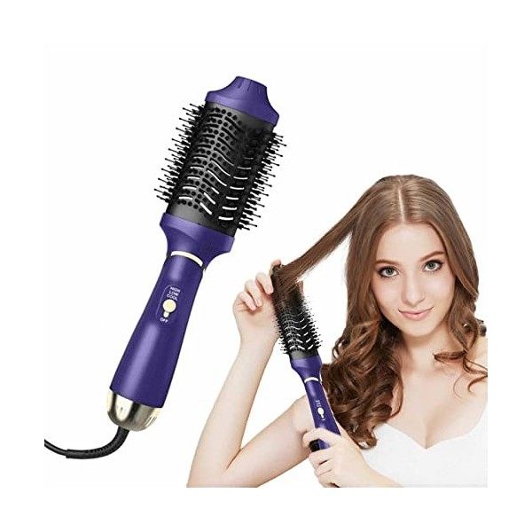 Sèche-cheveux et brosse volumatrice en une étape, brosse à air chaud, sèche-cheveux 4 en 1 Ioni Brosse électrique pour sécher