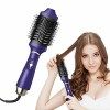 Sèche-cheveux et brosse volumatrice en une étape, brosse à air chaud, sèche-cheveux 4 en 1 Ioni Brosse électrique pour sécher