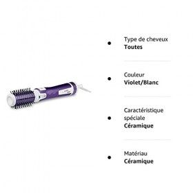 Calor Brosse coiffante Brush Activ Volume et Shine CF9530C0 1000 W Blanc et Mauve