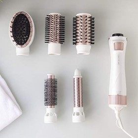 Cecotec Brosse Soufflante Rotative Bamba CeramicCare 5 en 1 Gyro.1000 W, 5 Têtes de Brossage Interchangeables, Brosse lissant