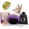 Onyris Bonnet Chauffant Cheveux Soin 100% Naturel aux Graines de Lin, Bonnet Chauffant pour Soins Capillaires, Bonnet Chauffa