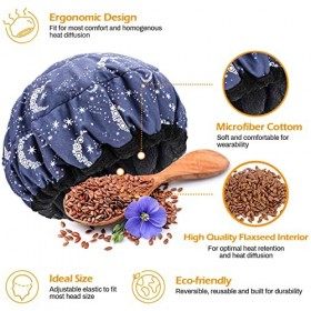 Acemall Bonnet Chauffant Cheveux Capuchon Thermique Revitalisant en Profondeurcoton en Microfibre, Intérieur en Graines de Li