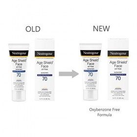 Neutrogena Âge Bouclier Anti-Oxydant Lotion pour le visage avec protection solaire à large spectre SPF 70, pour prévenir les 