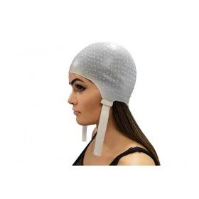 DOMPEL Bonnet professionnel en silicone pour mèches avec aiguille et régulation, coiffure, salon, coloration des cheveux – Fa