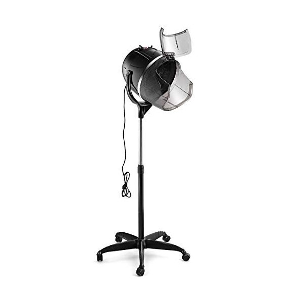 COSTWAY Casque Sèche Cheveux sur Pied Casque Sechoir Professionnel 1050W Hauteur Réglable avec Minuterie 0-60 min Outil pour 