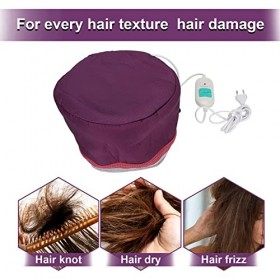 Casque Chauffant Cheveux, Bonnet Chauffant Cheveux Soin, TempéRature De 2 Modes Pour Le Traitement Thermique Maison Spa Cheve