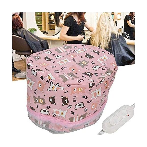 Bonnet chauffant pour cheveux, Bonnet pour cheveux électrique amovible, Bonnet pour soins capillaires, Bonnet pour traitement