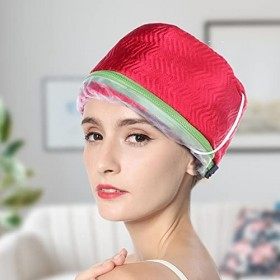 Bonnet électrique pour Soins Capillaires, Bonnet Chauffant pour Cheveux à Vapeur pour Produits de Soins en Profondeur, Bonnet