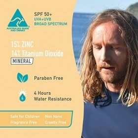 Sun Zapper Zinc Stick SPF 50+ Ecran solaire pour le visage - Teint moyen